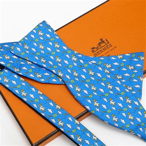 hermes neck tie designs|Hermes bow ties for men.